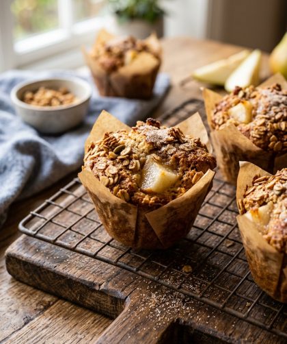 Gordon Ramsay Pear and Granola Muffins Recipe